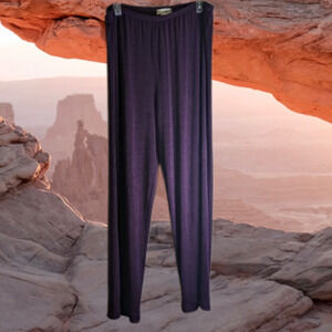 Draper's & Damon's Large purple palazzo slacks. Stretch, wide leg, Fall/winter
